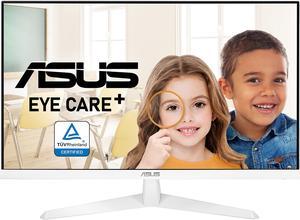 ASUS VY279HE-W 27" 1080P Monitor - White, Full HD, 75Hz, IPS, Adaptive-Sync/FreeSync, Eye Care Plus, Color Augmentation, Rest Reminder, Antibacterial Surface, HDMI, VGA, Frameless, VESA Wall Mountable