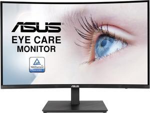 ASUS 27" 1080P Curved Monitor (VA27VQSE) - Full HD, 75Hz, 1ms, Adaptive-Sync/FreeSync, Low Blue Light, Flicker Free, VESA Mountable, Frameless, HDMI, DisplayPort, HDR10, Height Adjustable