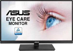 ASUS 27 1080P Monitor VA27EQSB  Full HD IPS 75Hz AdaptiveSync Speakers Eye Care Low Blue Light Flicker Free DisplayPort HDMI USB Hub DSub Frameless Wall Mountable Height Adjustable