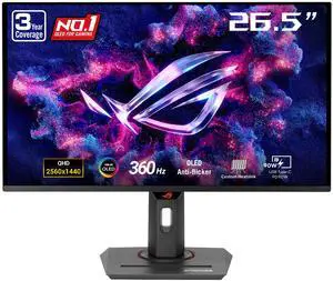 ASUS ROG Strix 27" (26.5" viewable) QHD 2K 1440P 360Hz FreeSync Premium Pro & G-Sync Compatible HDR400 Gaming Ai Technology Exclusive GamePlus AURA Sync Software OLED Gaming Computer Monitor XG27ACDNG ASUS ROG Strix 27" (26.5" viewable) QHD 2K 1440P 360Hz FreeSync Premium Pro & G-Sync Compatible HDR400 Gaming Ai Technology Exclusive GamePlus AURA Sync Software OLED Gaming Computer Monitor XG27ACDNG