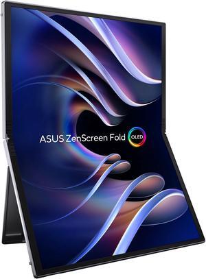 ASUS ZenScreen Fold OLED 17.3" 1440P USB-C Portable Monitor (MQ17QH - QHD (2560x1920), Water-drop Hinge, DisplayHDR500 True Black, 100% DCI-P3, mini-HDMI, Tripod hole, Kickstand, FSC