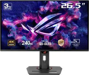 ASUS ROG Strix 27" 4K QD-OLED Gaming Monitor (XG27UCDMG) - 240Hz, 0.03ms, OLED Anti-Flicker 2.0, Custom Heatsink, OLED Care Pro, Neo Proximity Sensor, 99% DCI-P3, True 10-bit color
