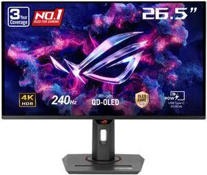 ASUS ROG Strix 27" UHD 4K 240Hz FreeSync Premium Pro & G-Sync compatible 0.03ms HDR400 Neo Proximity Sensor OLED Gaming Computer Monitor with Height Adjustable, Pivot, Swivel & Tilt stand XG27UCDMG ASUS ROG Strix 27" UHD 4K 240Hz FreeSync Premium Pro & G-Sync compatible 0.03ms HDR400 Neo Proximity Sensor OLED Gaming Computer Monitor with Height Adjustable, Pivot, Swivel & Tilt stand XG27UCDMG