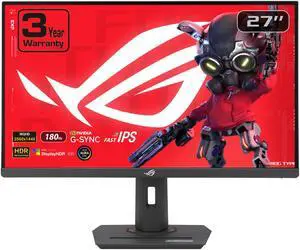ASUS ROG Strix XG27ACG USB Type-C Gaming Monitor – 27'' WQHD(2560x1440), 180Hz, 1ms (GTG), Fast IPS, Extreme Low Motion Blur Sync, USB Type-C, G-Sync compatible (processing), DisplayWidget