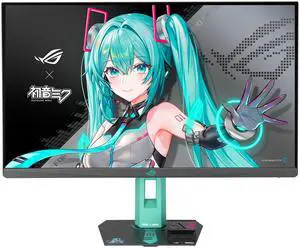 ASUS ROG Strix XG27ACMEG-G Hatsune Miku Edition Monitor – 27-inch 2560x1440, 260Hz OC (Above 144Hz), 0.3ms (min.), Fast IPS, Extreme Low Motion Blur Sync