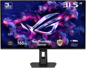ASUS ROG Strix 32" 4K OLED gaming monitor (XG32UCDS) - QD-OLED, 165Hz, 0.03ms, Custom Heatsink, Neo Proximity Sensor, Uniform Brightness, G-SYNC Compatible, 99% DCI-P3, DisplayWidget ASUS ROG Strix 32" 4K OLED gaming monitor (XG32UCDS) - QD-OLED, 165Hz, 0.03ms, Custom Heatsink, Neo Proximity Sensor, Uniform Brightness, G-SYNC Compatible, 99% DCI-P3, DisplayWidget