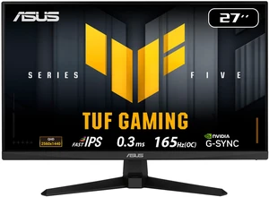 ASUS TUF Gaming Series 5 27” 1440P Monitor (VG27AQE5A) - QHD (2560 x 1440), 165Hz, Fast IPS, Extreme Low Motion Blur, 0.3ms, Speaker, 120% sRGB, DisplayWidget, 3 yr warranty ASUS TUF Gaming Series 5 27” 1440P Monitor (VG27AQE5A) - QHD (2560 x 1440), 165Hz, Fast IPS, Extreme Low Motion Blur, 0.3ms, Speaker, 120% sRGB, DisplayWidget, 3 yr warranty