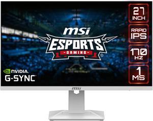 MSI G2412, 24 Gaming Monitor, 1920 x 1080 (FHD), IPS, 1ms, 170Hz, FreeSync  Premium, HDMI, Displayport, Tilt, Black : Electronics 