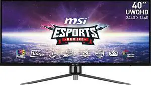 MSI 40" 155 Hz IPS UWQHD IPS Gaming Monitor FreeSync Premium (AMD Adaptive Sync) 3440 x 1440 (2K) MAG401QR