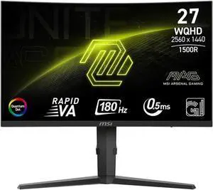 MSI MAG274QRF QD E2 (27" QHD, Rapid IPS with Quantum Dot Technology, 180Hz, 1ms GtG, HDR400, Height Adjustable)