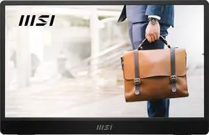 MSI Pro MP161 E2U Portable Monitor, 15.6" FHD IPS 1080p, USB Type-C, Mini-HDMI, Built-in Speakers, Perfect for PC, Mac, PS5, PS4, Xbox, Mobile, Metal Gray