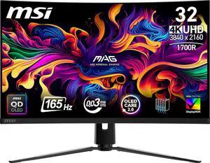 MSI 32" 165 Hz OLED UHD Gaming Monitor Adaptive Sync MAG 321CUP QD-OLED