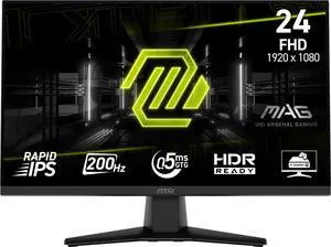MSI 24" 200 Hz Rapid IPS Gaming Monitor FreeSync (AMD Adaptive Sync) MAG 242F