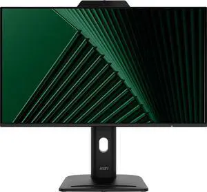 MSI PRO MP272PMG, 27-inch IPS 1920 x 1080 (FHD) Computer Monitor, 120Hz, Webcam, Adaptive-Synch, EPEAT Silver, HDMI, DisplayPort, VGA Port, VESA Mountable, Tilt, Height Adjustable, Speaker, 1ms, Black
