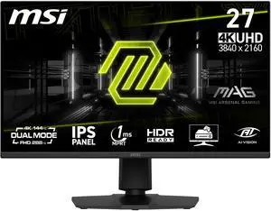 MSI MAG 322URDF E16 32" 3840x2160(4K) 160Hz UHD / 320Hz FHD Rapid IPS Gaming Monitor FreeSync (AMD Adaptive Sync) 0.5ms DisplayHDR 400 Eye Protection AI Vision Dual-Mode