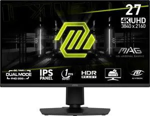 MSI MAG 275UPD E14 27" IPS UHD(3840x2160) Dual-Mode 1ms HDR Gaming Monitor FreeSync (AMD Adaptive Sync)