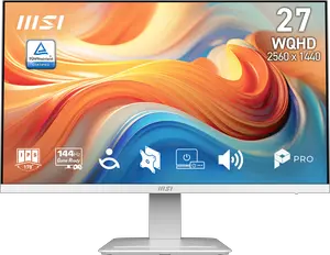 MSI 27" 144 Hz IPS WQHD Monitor - LCD Flat Panel 1ms (MPRT) / 4ms (GTG) FreeSync (AMD Adaptive Sync) sRGB 89%/DCI-P3 91% Flat Panel Pro Series PRO MP273QW E14