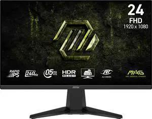 MSI MAG 245F X24 23.8" 240 Hz Rapid IPS Gaming Monitor FreeSync (AMD Adaptive Sync) 85% ADOBE RGB / 87% DCI-P3 /112% sRGB