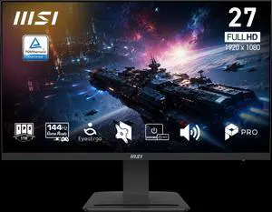MSI 27 inch Full HD 144Hz IPS 1ms Built-in Speakers FHD Computer Monitor for both work and gaming PRO MP273 E14A MSI 27 inch Full HD 144Hz IPS 1ms Built-in Speakers FHD Computer Monitor for both work and gaming PRO MP273 E14A