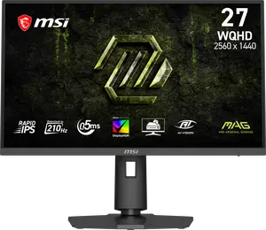 MSI 27" 210Hz Rapid IPS WQHD Gaming Monitor Adaptive Sync ADOBE RGB 94%, DCI-P3 95%, sRGB 121% MAG 275QPF E21 MSI 27" 210Hz Rapid IPS WQHD Gaming Monitor Adaptive Sync ADOBE RGB 94%, DCI-P3 95%, sRGB 121% MAG 275QPF E21