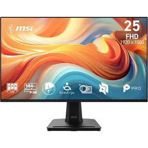 MSI 24 inch (24.5" viewable) Full HD 144Hz IPS AMD FreeSync 1ms FHD Computer Monitor with VGA port for both work and gaming PRO MP251 E14L MSI 24 inch (24.5" viewable) Full HD 144Hz IPS AMD FreeSync 1ms FHD Computer Monitor with VGA port for both work and gaming PRO MP251 E14L