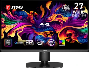 MSI 26.5" 320Hz QD-OLED Gaming Monitor FreeSync Premium Pro & G-Sync Compatible Adobe RGB 98% / DCI-P3 99.7% / sRGB 143.73% (CIE1976 Standard) MAG OLED 271QP X32 MSI 26.5" 320Hz QD-OLED Gaming Monitor FreeSync Premium Pro & G-Sync Compatible Adobe RGB 98% / DCI-P3 99.7% / sRGB 143.73% (CIE1976 Standard) MAG OLED 271QP X32