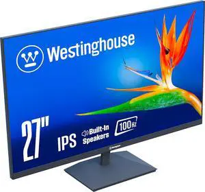 Westinghouse 27" Computer Monitor, 100Hz, 1080p Full HD IPS Display, Adaptive Sync, Blue Light Protection, Home Office PC Screen with Built-in Speakers, HDMI, VGA, for Work & Productivity WH27FA9420
