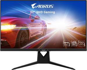 AORUS FI32QX 32 QHD 2560 x 1440 2K 240 Hz  OC 270 Hz HDMI DisplayPort USB Audio FreeSync Premium Pro AMD Adaptive Sync Gaming Monitor