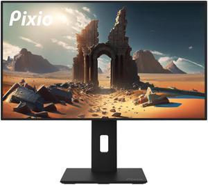 Pixio PX275C Prime 27 inch WQHD 1440p 100Hz Edge to Edge Bezel Less Design USB Type C DisplayPort Alt Mode and 65W Charging Laptop IPS HDR Adaptive Sync Productivity Gaming Monitor