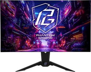 ASRock Phantom Gaming 31.5" 240Hz 4K/UHD (3840x2160) Flat WOLED Gaming Monitor, 0.03ms (GTG), 99% DCI-P3 / 132% sRGB Color Space, 2 x HDMI 2.1, 2 x DisplayPort 1.4, 3 x USB, PGO32UFS