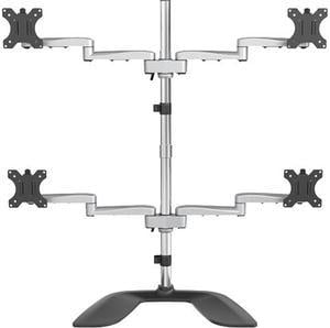 StarTech.com ARMQUADSS Quad-Monitor Stand - Articulating - Steel & Aluminum