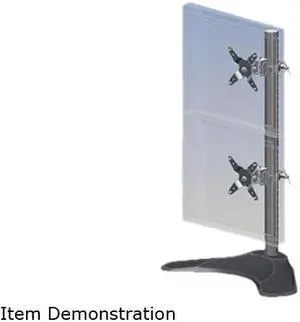 Ergotech 100-D28-B11 Dual Vertical LCD Desk Stand