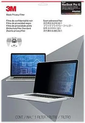 3M MMMPFNAP003 Privacy Filter for Apple MacBook Pro 15" with Retina Display Black