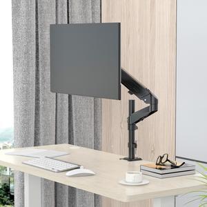Rosewill Single Monitor Mount, Adjustable Monitor Arm Desk Mount Fits 15-32 inch Screen, Holds 19.8lb, Gas Spring Monitor Stand, Full Motion Swivel Monitor Arm with Vesa Mount