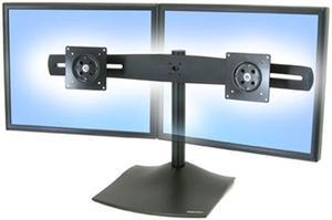 Ergotron 33-322-200 DS100 Dual-Monitor Desk Stand and Mount - Horizontal