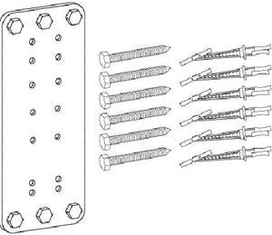 Ergotron 60-591-003 Steel Stud Wall Mounting Kit