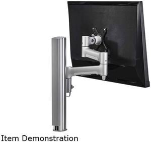 atdec AWMS-4640F-S AWM Single Monitor Arm Solution - 460mm Articulating Arm - 400mm Post - F Clamp - Silver