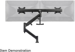 Atdec AWMS-RHXB-H-B Direct to Desk Dual Display Crossbar Dynamic Arm Desk Mount - Black