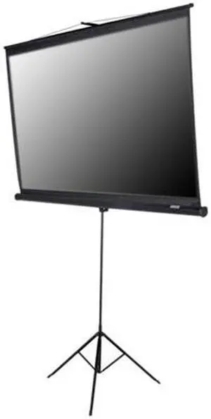 Elitescreens 120" NTSC/Video(4:3) Portable Tripod Portable Tripod Manual Pull Up Projection Screen (120" 4:3 AR) (MaxWhite) T120UWV1