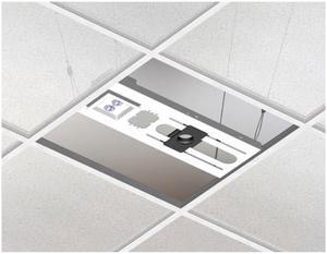 CHIEF CMA443 Above Tile Suspended Ceiling Kit & 3 Inch Fixed Pipe