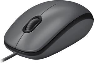 Logitech M100 Wired Ambidextrous 3-Buttons USB Mouse with 1000 DPI Optical Tracking, Compatible with PC, Mac, Laptop