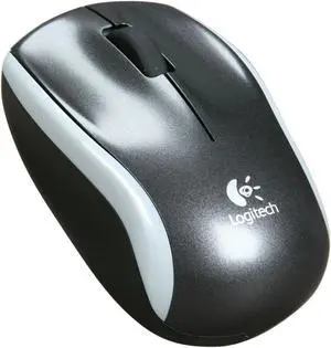 Logitech M125 910-001830 Silver 3 Buttons 1 x Wheel USB Wired Optical Retractable Corded Mouse