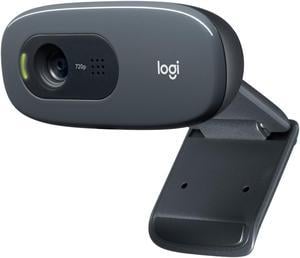 Logitech C270 HD Webcam HD 720p Widescreen HD Video Calling HD Light Correction NoiseReducing Mic For Skype FaceTime Hangouts WebEx PCMacLaptopMacbookTablet  Black