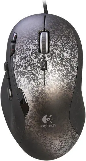 Logitech Recertified G500 Silver / Black 10-Button Dual-mode Scroll Wheel USB Wired Laser 5700 dpi Gaming Mouse