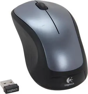 Logitech Recertified 910-001675 M310 Silver RF Wireless Laser Mouse 3-Button 1-Wheel USB