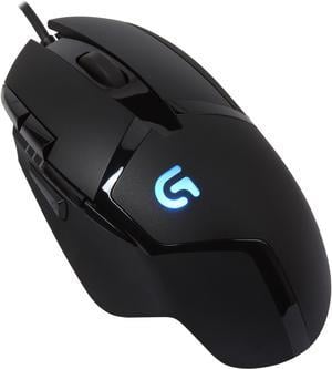 Logitech G402 910004069 Black Wired Optical Hyperion Fury FPS Gaming Mouse with High Speed Fusion Engine