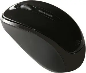 Microsoft Wireless Mobile Mouse 3500 - Black. Comfortable design, Right/Left Hand Use, Wireless, USB 2.0 with Nano transceiver for PC/Laptop/Desktop, works with for Mac/Windows Computers