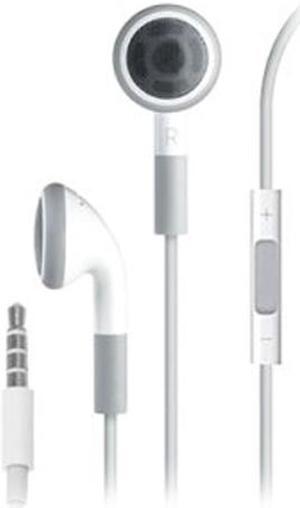 4XEM White 4XEARPHONESWH Binaural Premium Series Apple Type Earphones with Controller