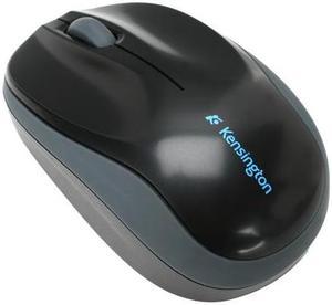 Kensington Pro Fit Black 3 Buttons 1 x Wheel USB Wired Optical Retractable Mobile Mouse