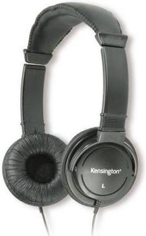 Kensington Black K33137 3.5mm Connector Circumaural Hi-Fi Headphones - Bulk Packed